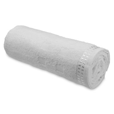 Хлопковое махровое полотенце, цвет белый - 33161-106- Фото №1