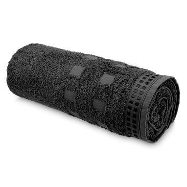 Бавовняна махровий рушник, колір темно-сірий - 33161-133- Фото №1