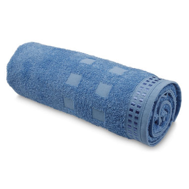 Хлопковое махровое полотенце, цвет пастельно-голубой - 33161-164- Фото №1