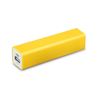 Портативная батарея, цвет желтый - 45259-108- Фото №1