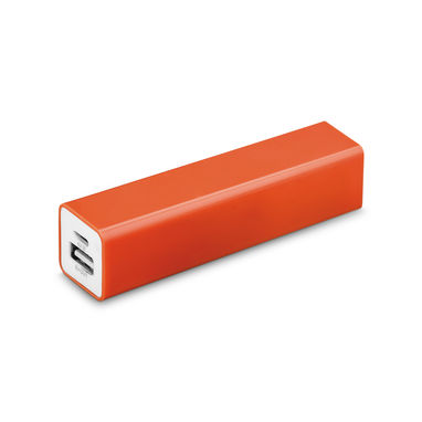 портативна батарея, колір оранжевий - 45259-128- Фото №1
