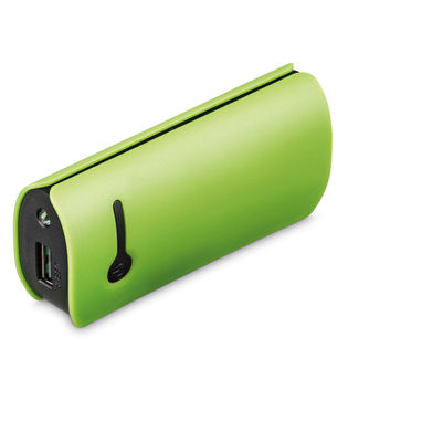 портативна батарея, колір світло-зелений - 45261-119- Фото №1