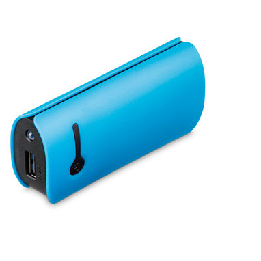 портативна батарея, колір блакитний - 45261-124- Фото №1