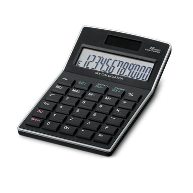 цифровой калькулятор, цвет черный - 61089-103- Фото №1