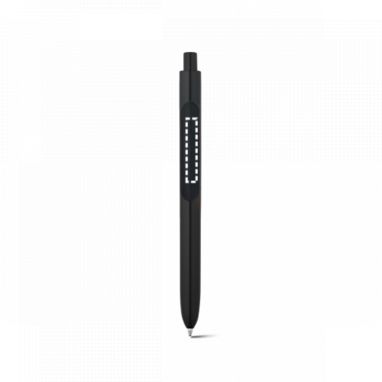 Шариковая ручка ABS с брильянтовой отделкой, цвет черный - 81006-103- Фото №2