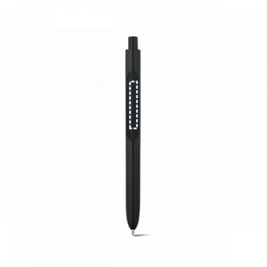Шариковая ручка ABS с брильянтовой отделкой, цвет черный - 81006-103- Фото №3