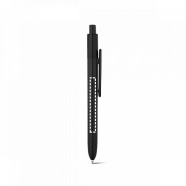 Кулькова ручка ABS з діамантової обробкою, колір чорний - 81006-103- Фото №6