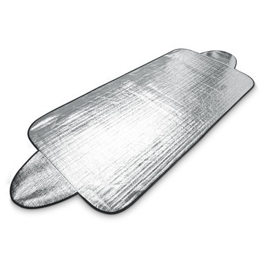Солнцезащитная шторка для автомобиля, цвет серебряный - 84001-107- Фото №1