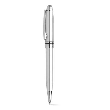 Шариковая ручка, цвет сатин серебро - 91375-127- Фото №1