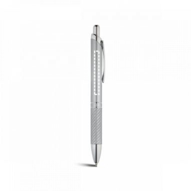 Шариковая ручка, цвет сатин серебро - 91433-127- Фото №3