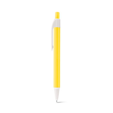 Шариковая ручка, цвет желтый - 91686-108- Фото №1
