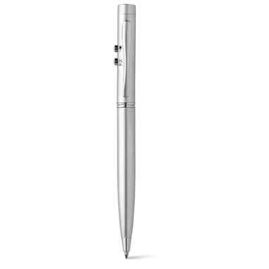 Шариковая ручка, цвет сатин серебро - 91821-127- Фото №1