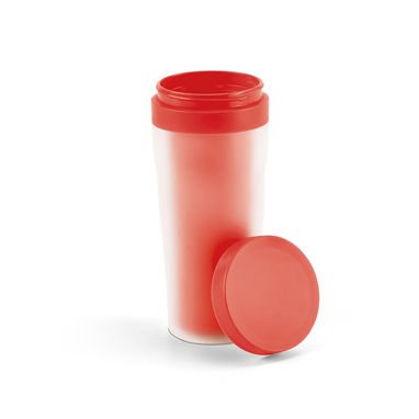 Чашка для подорожі, колір червоний - 94613-105- Фото №1