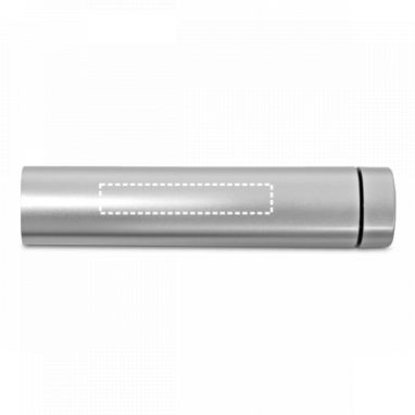 Портативная батарея, цвет сатин серебро - 97345-127- Фото №2