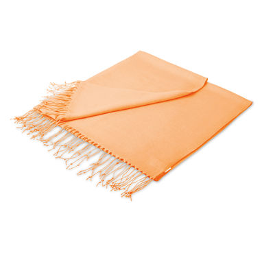 Женский шарф с рисунком, цвет оранжевый - 99171-128- Фото №1