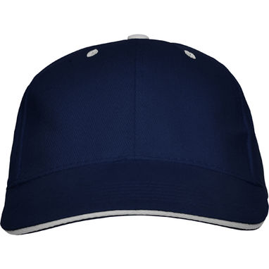 PANEL 6-панельная контрастная бейсболка, цвет темно-синий  размер ONE SIZE - GO700855- Фото №1