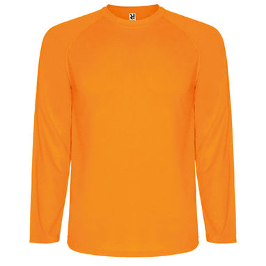 MONTECARLO L/S Лонгслив для занятий спортом, цвет оранжевый флюорисцентный  размер S - CA041501223- Фото №1
