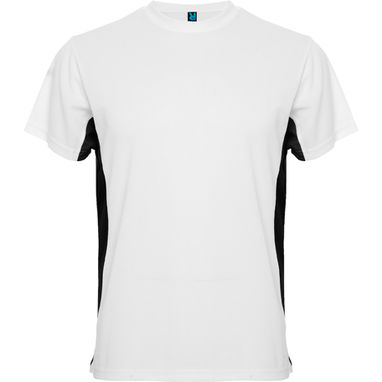TOKYO Двокольорова технічна сорочка з коротким рукавом, колір білий, чорний  розмір S - CA0424010102- Фото №1