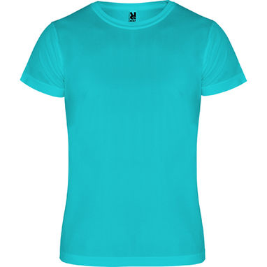 CAMIMERA Спортивная футболка с коротким рукавом, цвет бирюзовый  размер S - CA04500112- Фото №1