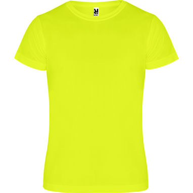 CAMIMERA Спортивная футболка с коротким рукавом, цвет желтый флюорисцентный  размер S - CA045001221- Фото №1