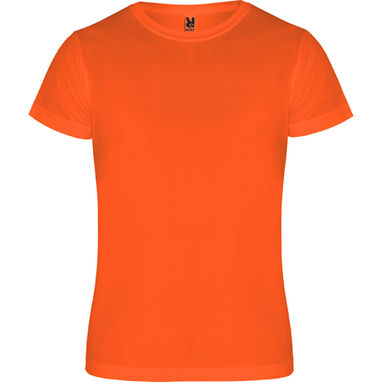 CAMIMERA Спортивная футболка с коротким рукавом, цвет оранжевый флюорисцентный  размер S - CA045001223- Фото №1