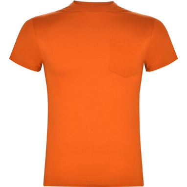 TECKEL Футболка с карманом спереди, цвет оранжевый  размер S - CA65230131- Фото №1