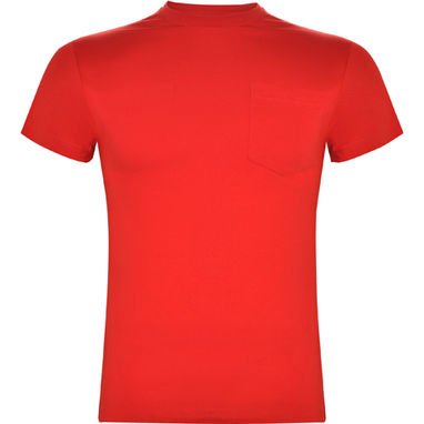 TECKEL Футболка с карманом спереди, цвет красный  размер S - CA65230160- Фото №1