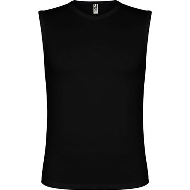 CAWLEY Приталена футболка с гострим вирізом, колір чорний  розмір M - CA65570202- Фото №1