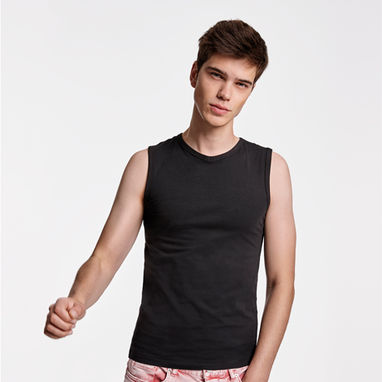 CAWLEY Приталена футболка с гострим вирізом, колір чорний  розмір M - CA65570202- Фото №2