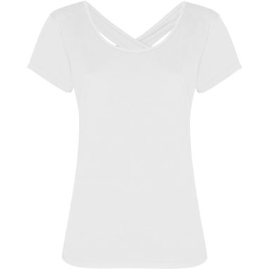 AGNESE Короткий рукав футболки і круглий виріз спереду, колір білий  розмір S - CA65590101- Фото №1