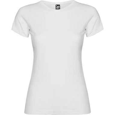 JAMAICA Приталенная футболка с круглым вырезом, цвет белый  размер S - CA66270101- Фото №1