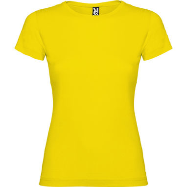 JAMAICA Приталенная футболка с круглым вырезом, цвет желтый  размер S - CA66270103- Фото №1