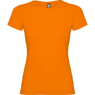 JAMAICA Приталенная футболка с круглым вырезом, цвет оранжевый  размер S - CA66270131- Фото №1