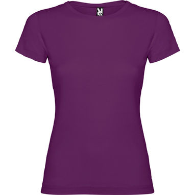JAMAICA Приталенная футболка с круглым вырезом, цвет пурпурный  размер S - CA66270171- Фото №1