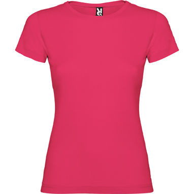 JAMAICA Приталенная футболка с круглым вырезом, цвет ярко-розовый  размер S - CA66270178- Фото №1