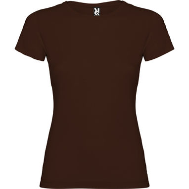 JAMAICA Приталенная футболка с круглым вырезом, цвет шоколадный  размер S - CA66270187- Фото №1