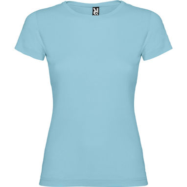 JAMAICA Приталенная футболка с круглым вырезом, цвет небесно-голубой  размер M - CA66270210- Фото №1