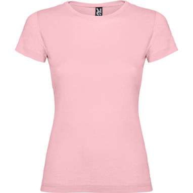 JAMAICA Приталенная футболка с круглым вырезом, цвет светло-розовый  размер M - CA66270248- Фото №1