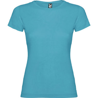 JAMAICA Приталенная футболка с круглым вырезом, цвет бирюзовый  размер XL - CA66270412- Фото №1