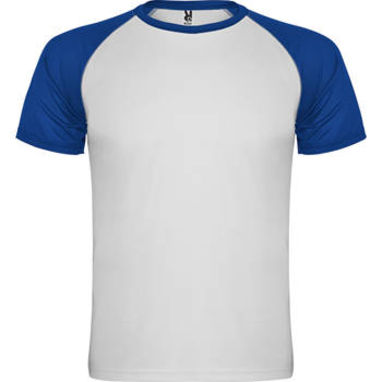 INDIANAPOLIS Спортивна футболка з коротким рукавом, колір білий, королівський синій  розмір S - CA6650010105- Фото №1