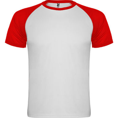 INDIANAPOLIS Спортивная футболка с коротким рукавом, цвет белый, красный  размер S - CA6650010160- Фото №1