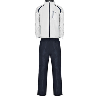 DENVER Чоловічий спортивний костюм в поєднанні з курткою та брюками, колір темно-синій, білий  розмір S - CH0303015501- Фото №1
