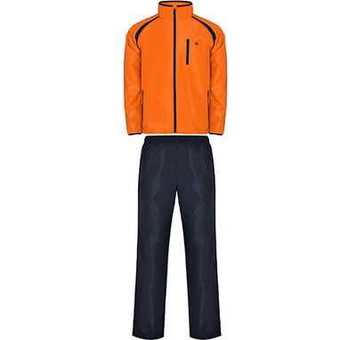 DENVER Чоловічий спортивний костюм в поєднанні з курткою та брюками, колір темно-синій, помаранчевий  розмір S - CH0303015531- Фото №1