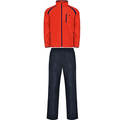 DENVER Чоловічий спортивний костюм в поєднанні з курткою та брюками, колір темно-синій, червоний  розмір S - CH0303015560- Фото №1