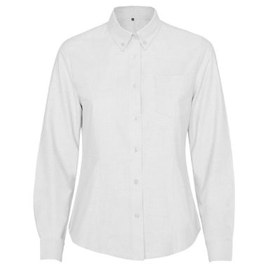 OXFORD WOMAN Женская рубашка с карманом на левой груди, цвет белый  размер L - CM50680301- Фото №1