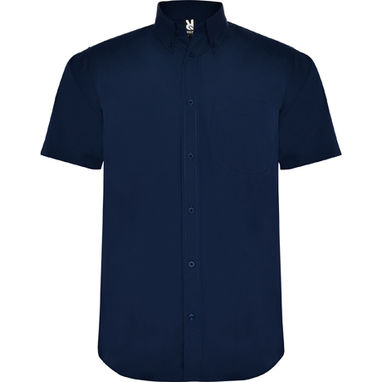 AIFOS Сорочка чоловіча з коротким рукавом та кишенею, колір темно-синій  розмір M - CM55030255- Фото №1