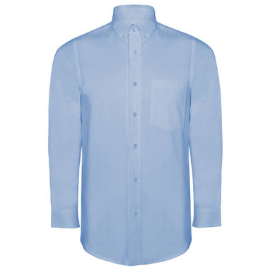 OXFORD Мужская рубашка с карманом на левой груди, цвет небесно-голубой  размер M - CM55070210- Фото №1