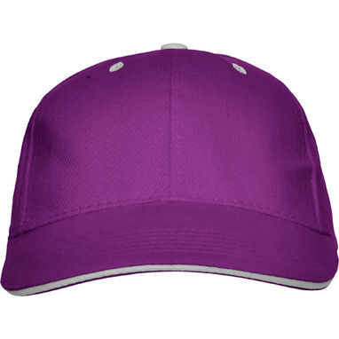 PANEL 6-панельная контрастная бейсболка, цвет пурпурный  размер ONE SIZE - GO70089571- Фото №1
