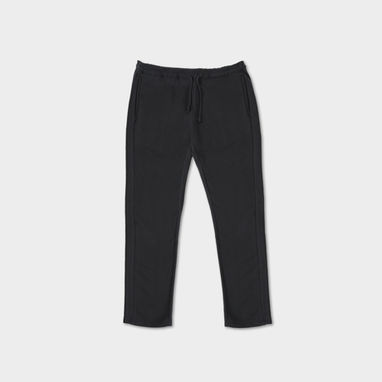 NEW ASTUN Прямі брюки з двома боковими кишенями і регулюючим еластичним поясом та шнурком, колір чорний  розмір S - PA11730102- Фото №2