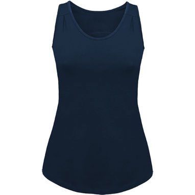 NADIA Спортивная футболка с деталями в складку на полосках, цвет темно-синий  размер S - PD03510155- Фото №1